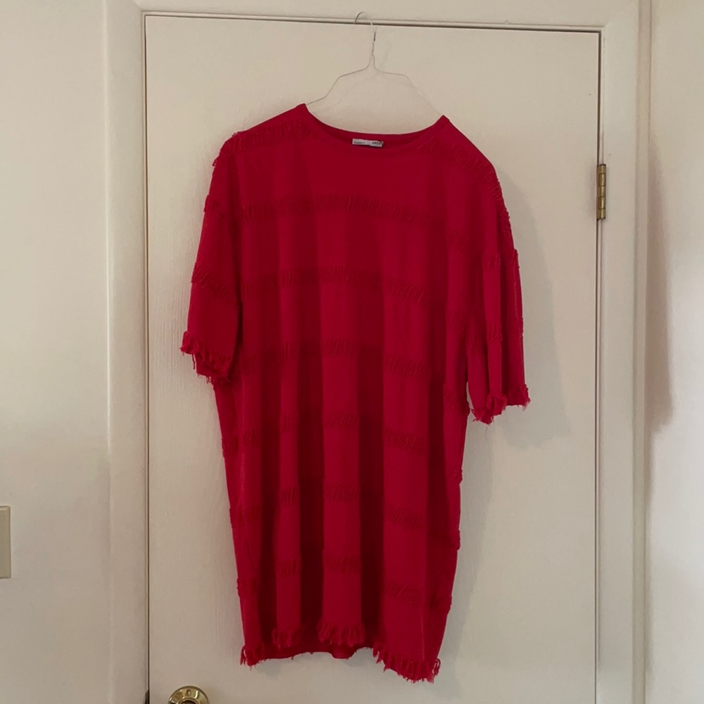 Zara Frayed Dress